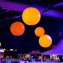 Lichtballon gelb / Fesselballon